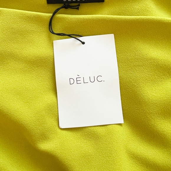 Deluc Green/Lime Cowl Neck Size M - Picture 5 of 8